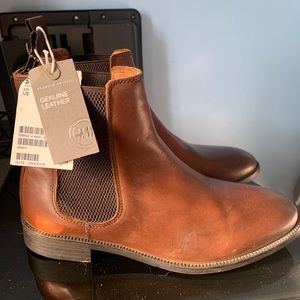 H&M Genuine Leather Chelsea Boots Size 8.5